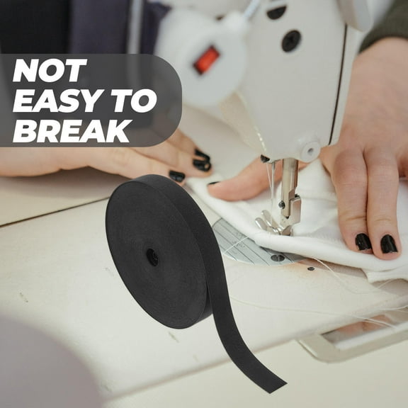CIMAXIC Stretch Elastic for Sewing 1 Roll Black Polyester Knitted for DIY Enthusiasts and Artisans
