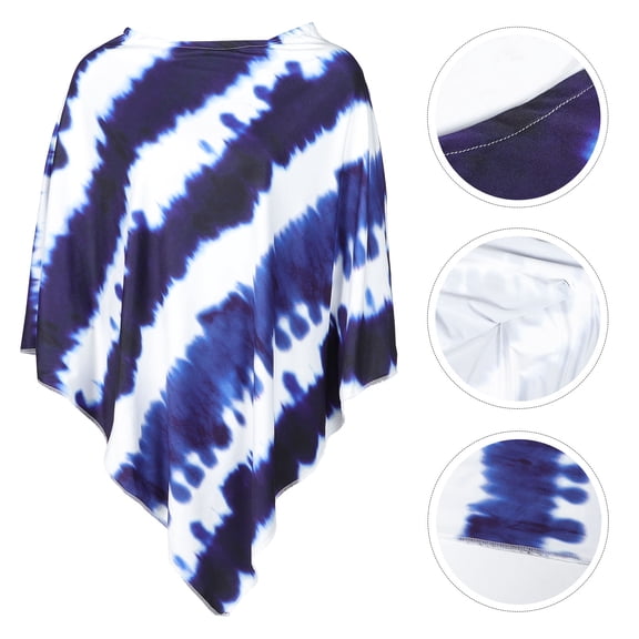 CIMAXIC MultiFunctional Nursing Cover Rectangular Polyester Blue 1 Set