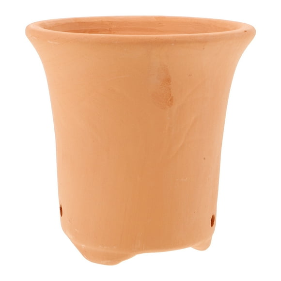 CIMAXIC Tall Cylinder Terracotta Flowerpot 1Pack for Indoor Plants Hollowed-out Design 14.2x14.2x14.2in