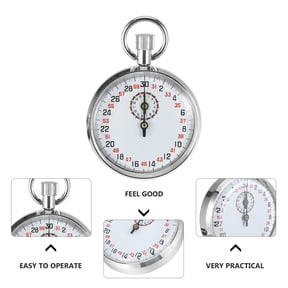 CIMAXIC Practical Plated Silver Mechanical Stopwatch for Home Use with Shock and Corrosion Resistance