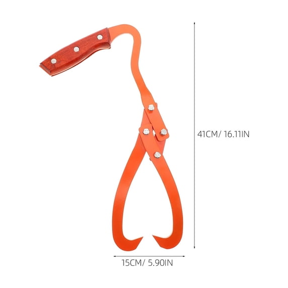 CIMAXIC heavy duty log lifting tongs tree clamp Alloy Steel 1Pack