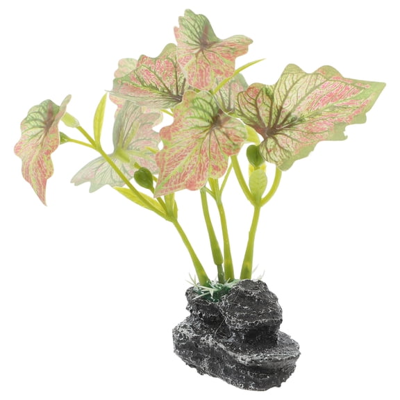 CIMAXIC Turtle Aquarium Accessories Resin Plants for Terrarium 1Pack