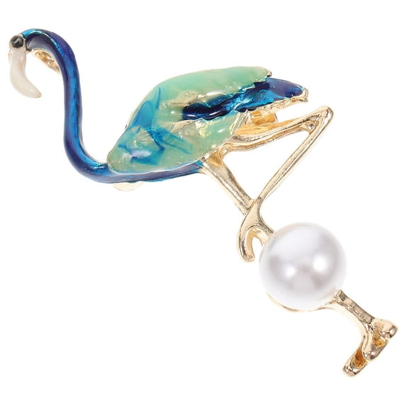 CIMAXIC Vintage Lapel Pins Flamingo Shape Alloy 1Pcs Festival Gift Women