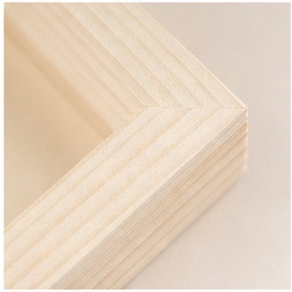 CIMAXIC Wooden Desk Frames, 4 Unfinished Picture Frames for Craft and Display