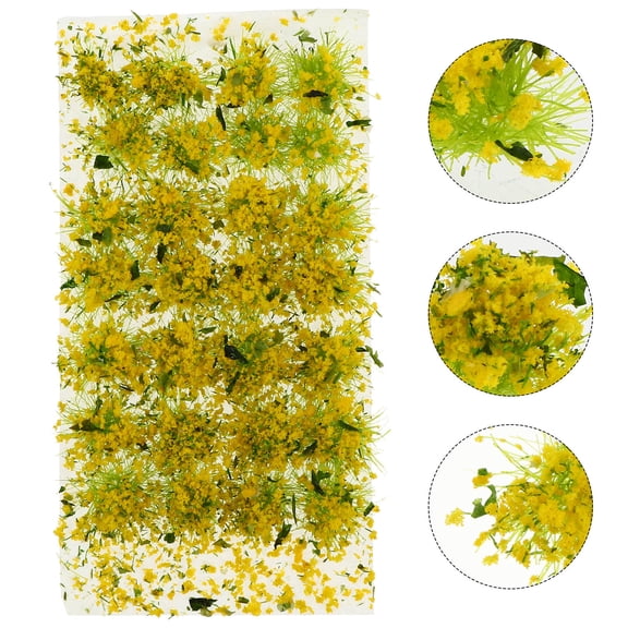 CIMAXIC Artificial Flower Cluster Yellow Plastic for Dollhouse Accessories