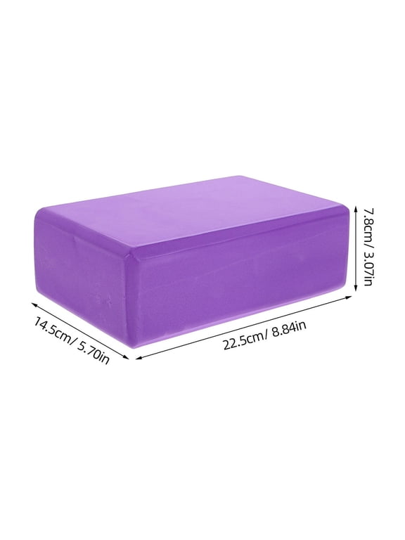 Yoga Blocks Yoga Block Set Purple EVA Foam 3Pcs Resistance Training