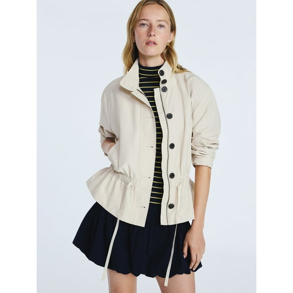 Free Assembly Women's Cinched Parachute Jacket, Sizes XS-XXL