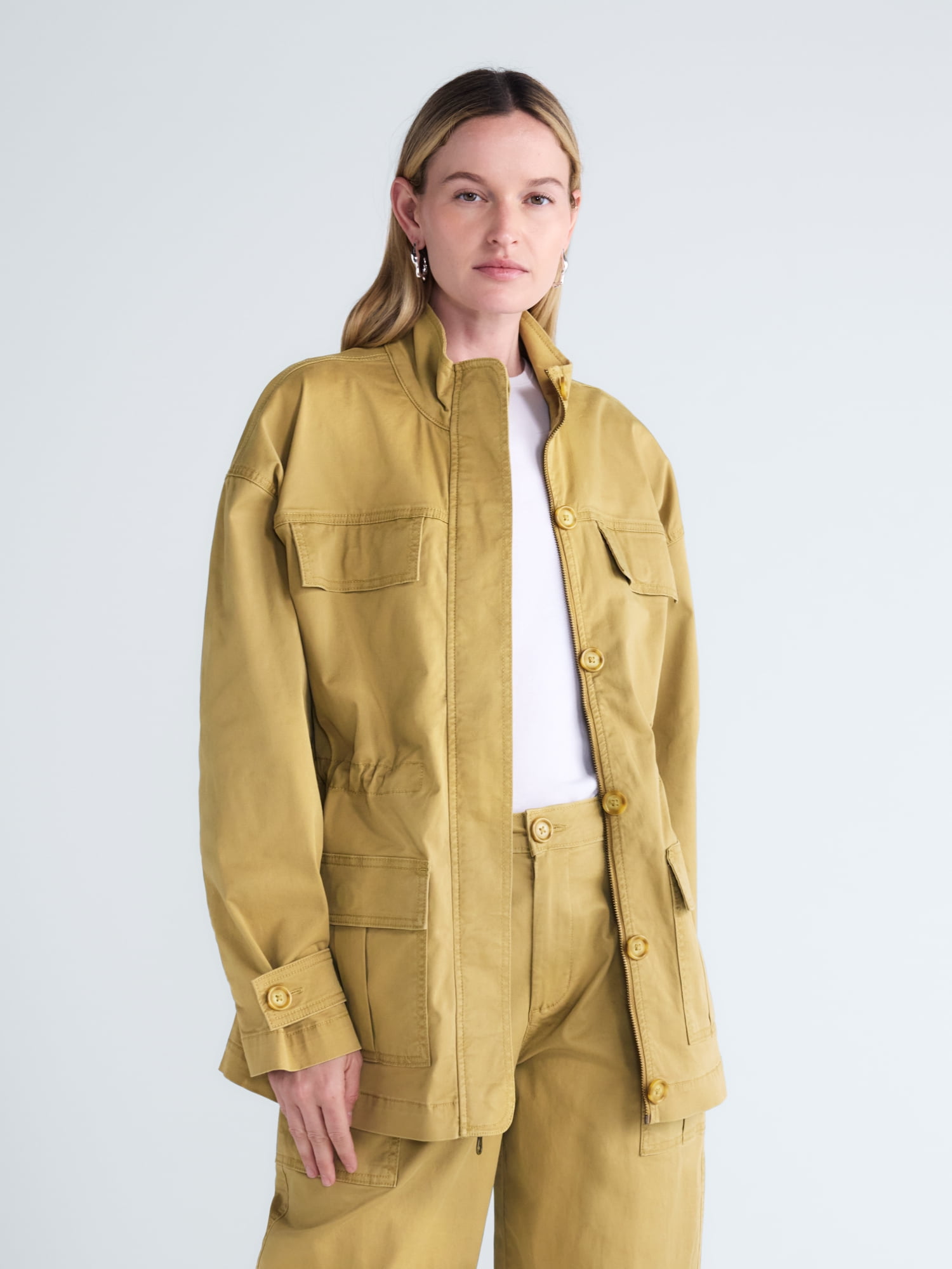 Scoop Women's and Women's Plus Cinched Waist Barn Jacket, Sizes XS-4X