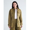 Scoop Women's and Women's Plus Cinched Waist Barn Jacket, Sizes XS-4X