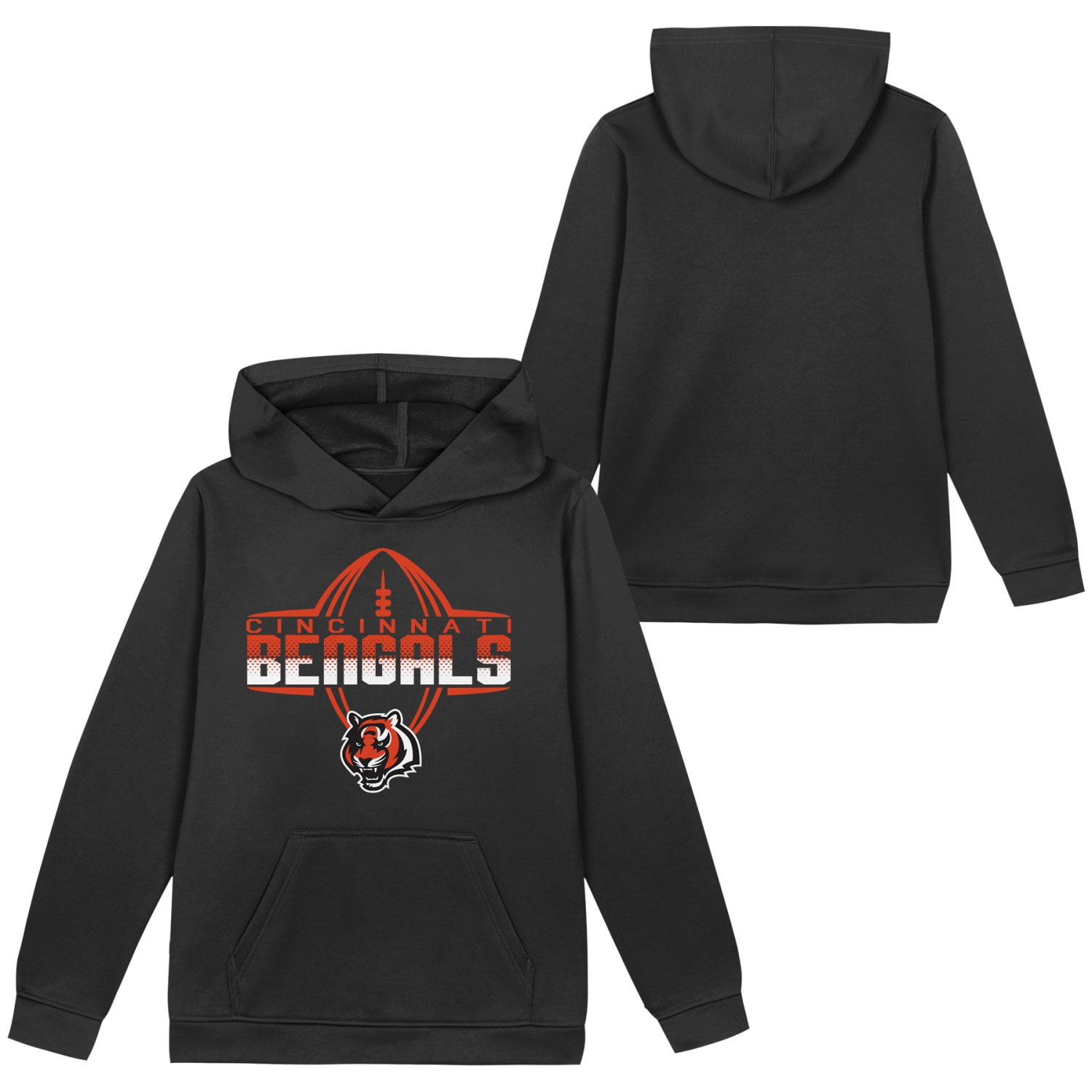 CINCINNATI BENGALS NFL Boys Hoodie Fleece Game Day Fan Apparel