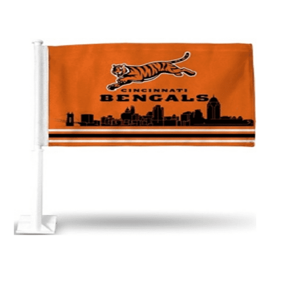 CINCINNATI BENGALS tiger Car Flag Single Sided Heavy Duty