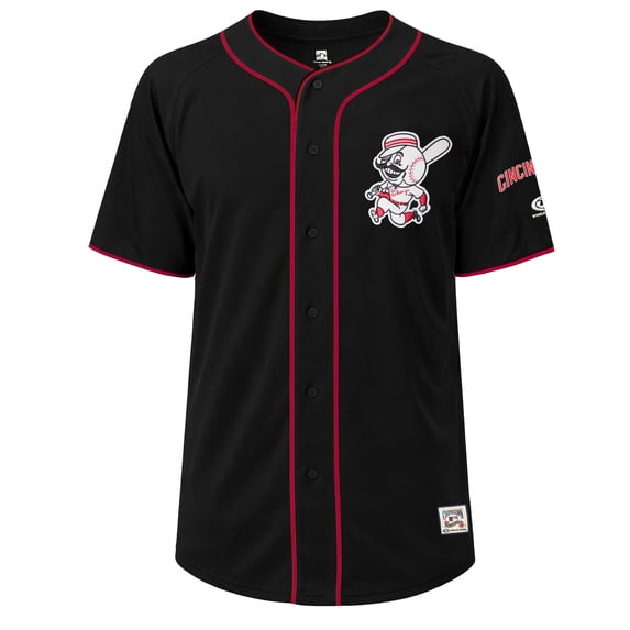 MLB Cincinnati Reds Men's Alternate Color Cooperstown Full Button Jersey