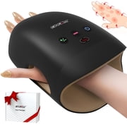 CINCOM Cordless Hand Massager with Heat & 7 Massage Balls, Gift for Hand Massage for Pain Relief and Finger Numbness Relief, Black