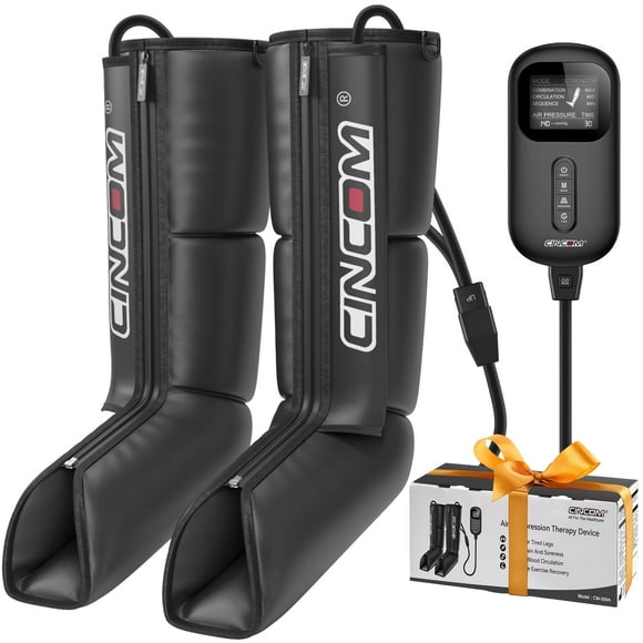 CINCOM Leg Massager Recovery System for Athletes, Recovery Boots, Calf and Foot Compression Massager for Circulation and Pain Relief, FSA/HSA Eligible