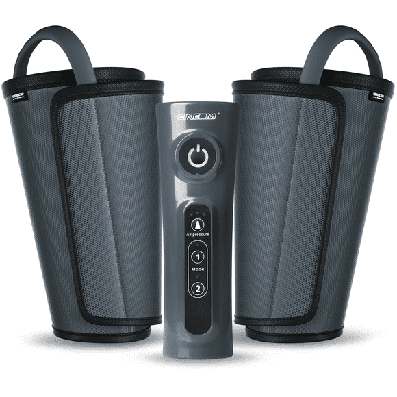 CINCOM Leg Massager for Circulation Air Compression Calf Massager for Muscles Relaxation FSA/HSA Eligible, Grey