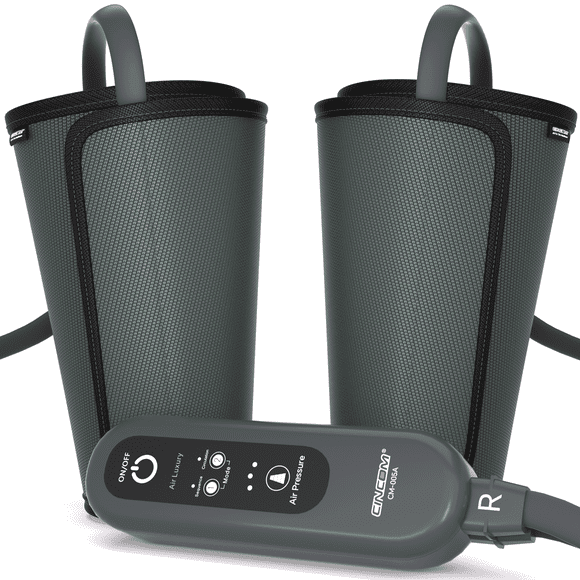 CINCOM Leg Massager for Circulation Air Compression Calf Massager for Muscles Relaxation FSA/HSA Eligible, Grey