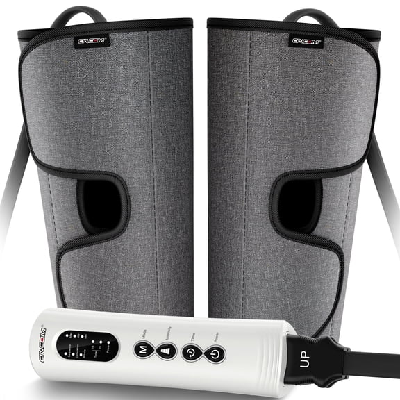 CINCOM Rechargeable Leg Massager for Circulation, Wireless Air Leg Compression Massager, Calf Massager FSA/HSA Eligible (A Pair)