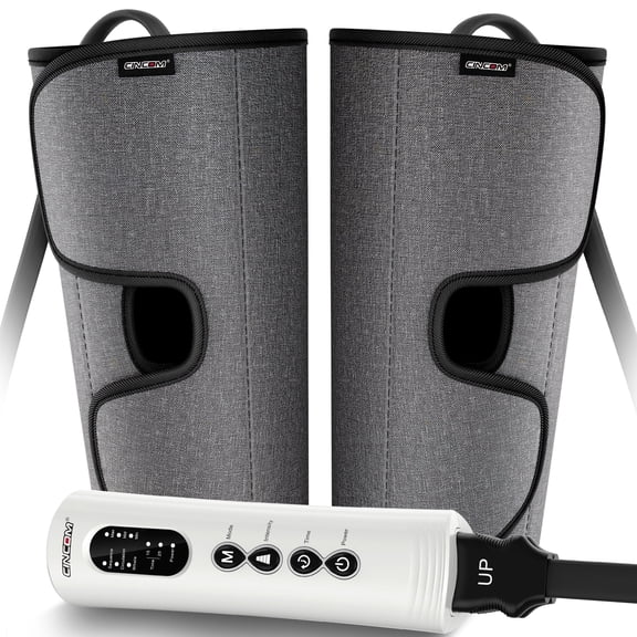 CINCOM Calf Massager for Circulation & Pain Relief, Leg Compression Massager with 3 Modes, 3 Intensities & Auto-Off Timer, Air Pressure Massager for Restless Legs Syndrome, FSA Eligible