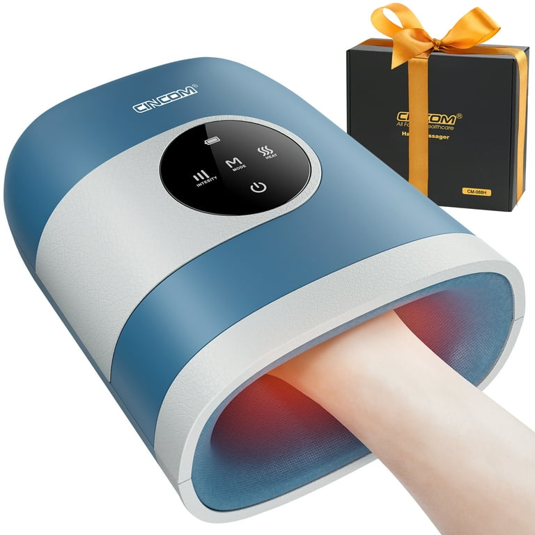 CINCOM Upgraded Hand Massager, Rechargeable Hand Massager with Heat and  Compression for Arthritis and Carpal Tunnel with Touch Screen,Gifts for  Women Men Elderly FSA/HSA Eligible 