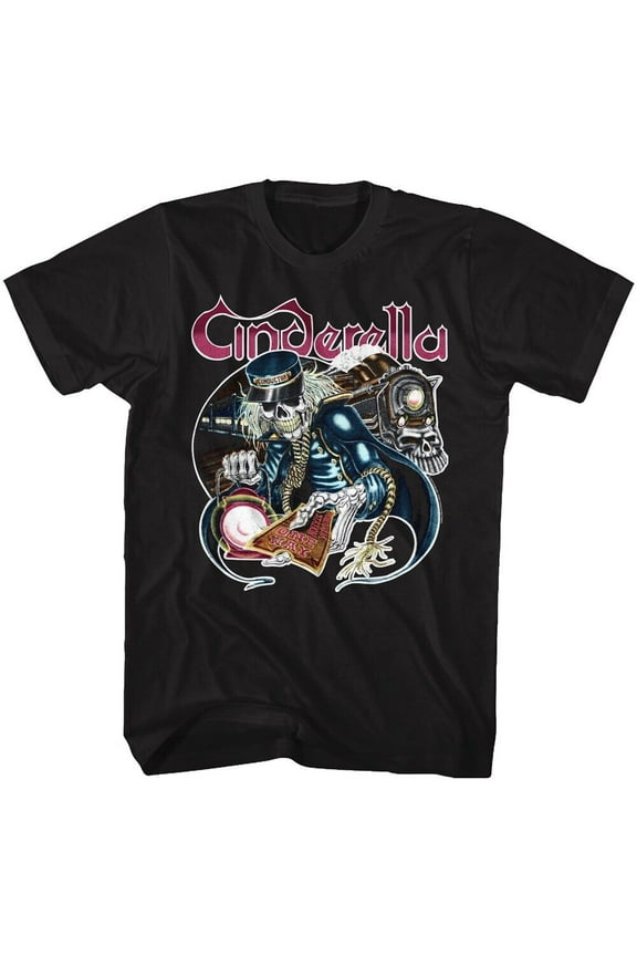 CINDERELLA Band T-Shirt New ONE WAY Metal Music Merch Black Cotton