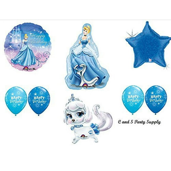 CINDERELLA PUMPKIN Palace Pets Disney Princess BIRTHDAY PARTY Balloons Decorations Supplies