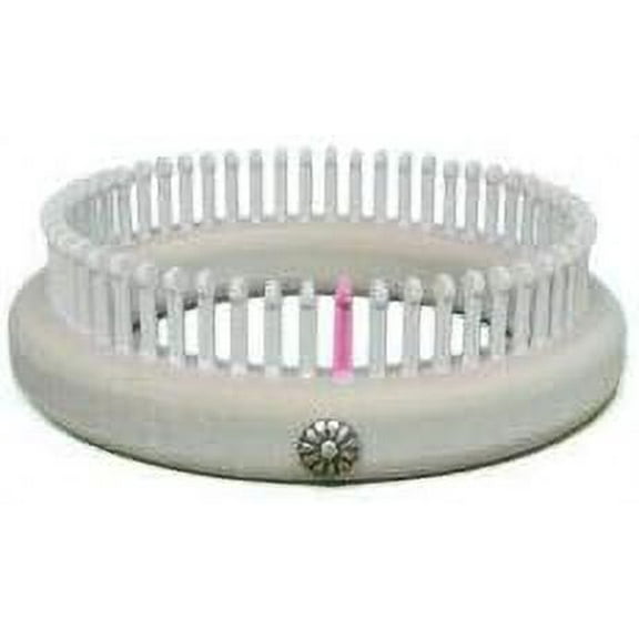 CINDWOOD 1/4" 56 peg Round Knitting Loom Fine Gauge Tan