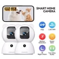 thumbnail image 1 of CINMOORE 2.5K Pet/Dog/Cat Camera w/ Phone App, No-Subscription Local Person/Pet/Cry Detection, 4MP Security Camera Indoor, PTZ WiFi Cameras for Home Security, Color Night Vision,Full Duplex Audio,2PC, 1 of 11