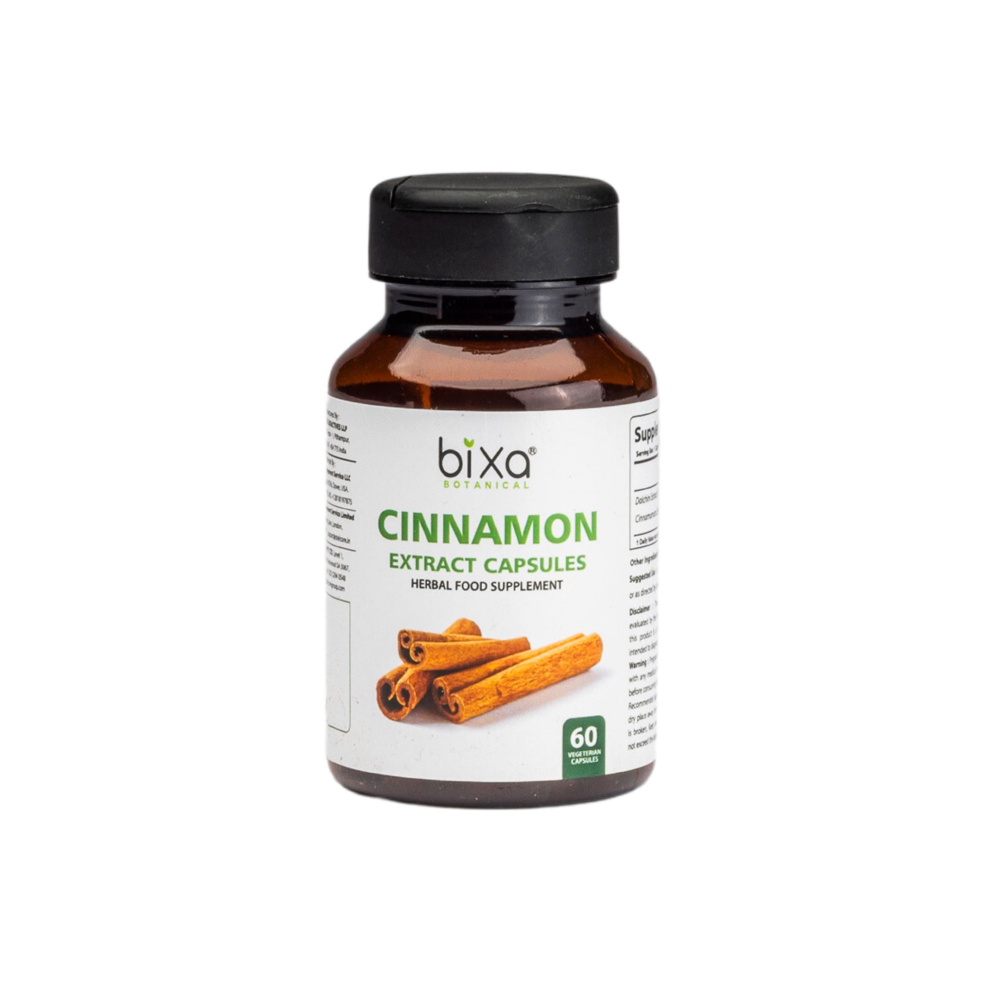 CINNAMON EXTRACT CAPSULE for stomach & Digestive wellness 60 Vegan