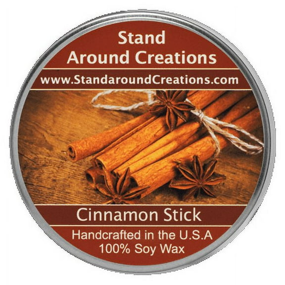 CINNAMON STICK TUREEN 3-OZ. ALL NATURAL SOY CANDLE