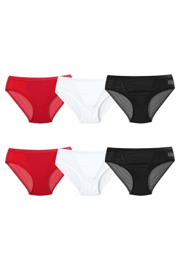 Seamless Ladies Briefs Underwear Women’s Panties Full Coverage No Show Waist, 6 Pack, XS-XXL