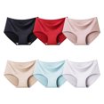 thumbnail image 1 of CINOON Seamless Ladies Briefs Underwear Women’s Panties Full Coverage No Show Waist, 6 Pack, XS-XXL, 1 of 5