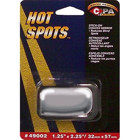 CIPA 49002 HotSpot Mirrors - Stick-On Convex Wedge, 1.5" x 2"