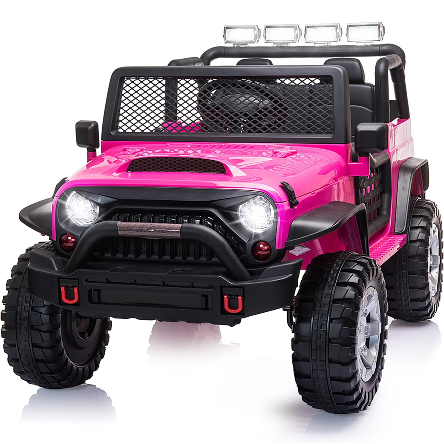 CIPACHO 12 V Kids Ride On with Remote Control, Electric Car for Kids 3-8 Years, 3 Speeds, LED Lights, MP3 Player, Pink