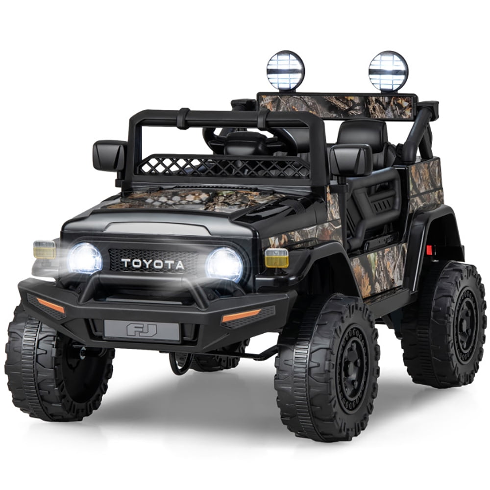 CIPACHO 12V 7Ah Licensed Toyota FJ Cruiser Electric Car with Remote Control, 4 Wheels Battery Powered Car for Kids, Kid Driving Car Truck, Black CIPACHO 12V 7Ah Licensed Toyota FJ Cruiser Electric Car with Remote Control, 4 Wheels Battery Powered Car for Kids, Kid Driving Car Truck, Black