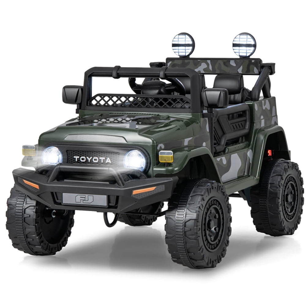 CIPACHO 12V 7Ah Licensed Toyota FJ Cruiser Electric Car with Remote Control, 4 Wheels Battery Powered Car for Kids, Kid Driving Car Truck, Camo CIPACHO 12V 7Ah Licensed Toyota FJ Cruiser Electric Car with Remote Control, 4 Wheels Battery Powered Car for Kids, Kid Driving Car Truck, Camo