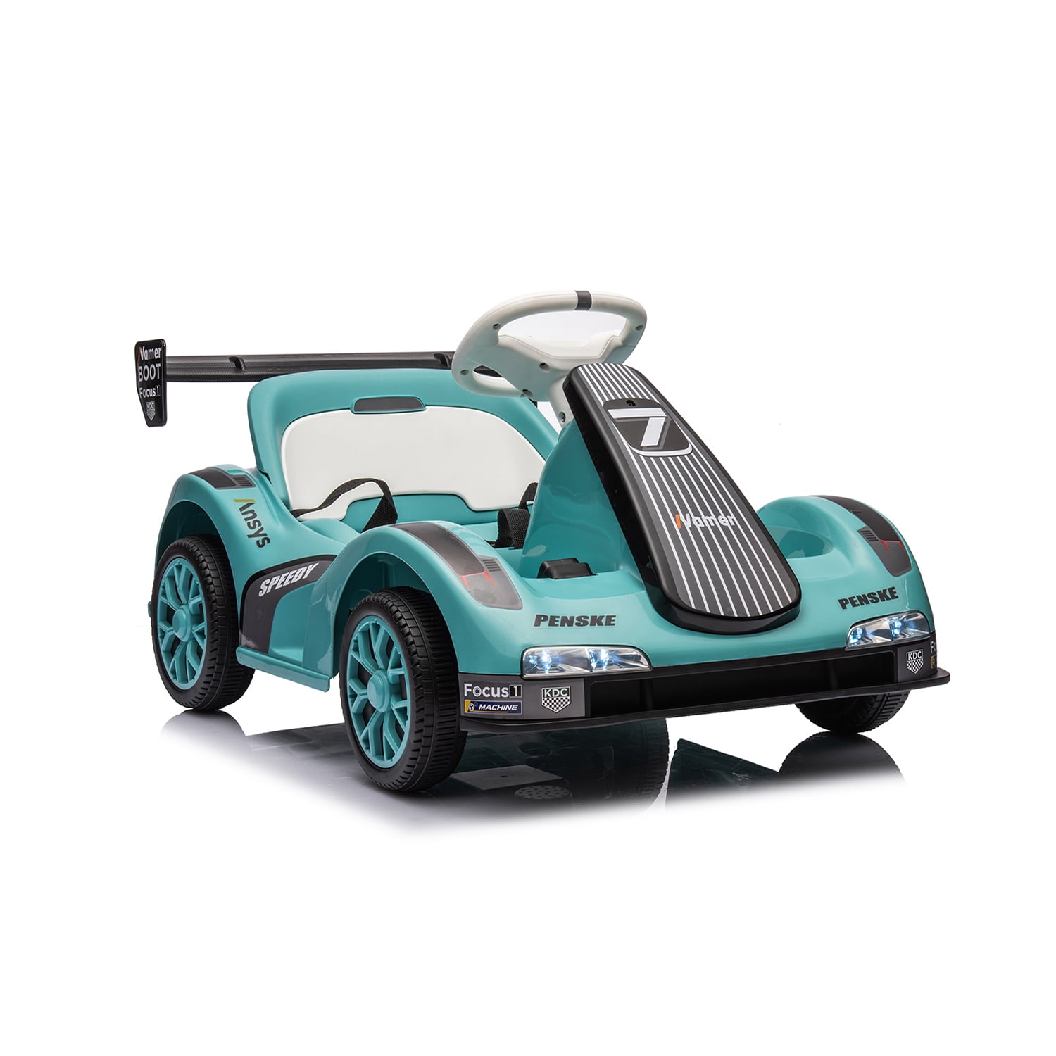 CIPACHO 12V Kids Electric Go Kart, Battery Powered Ride On Car for Kids, Kids Riding Toys with Remote Control, Amazing Gift for 3-6 Years Boys Grils, Green