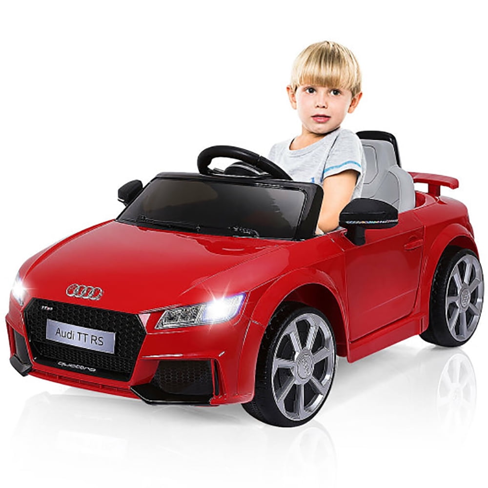 CIPACHO 12V Kids Electric Ride on Car with Remote Control and Music Function, Kid's Battery Powered Electric Vehicle Car Toy, Ideal Gift for Kids, Red