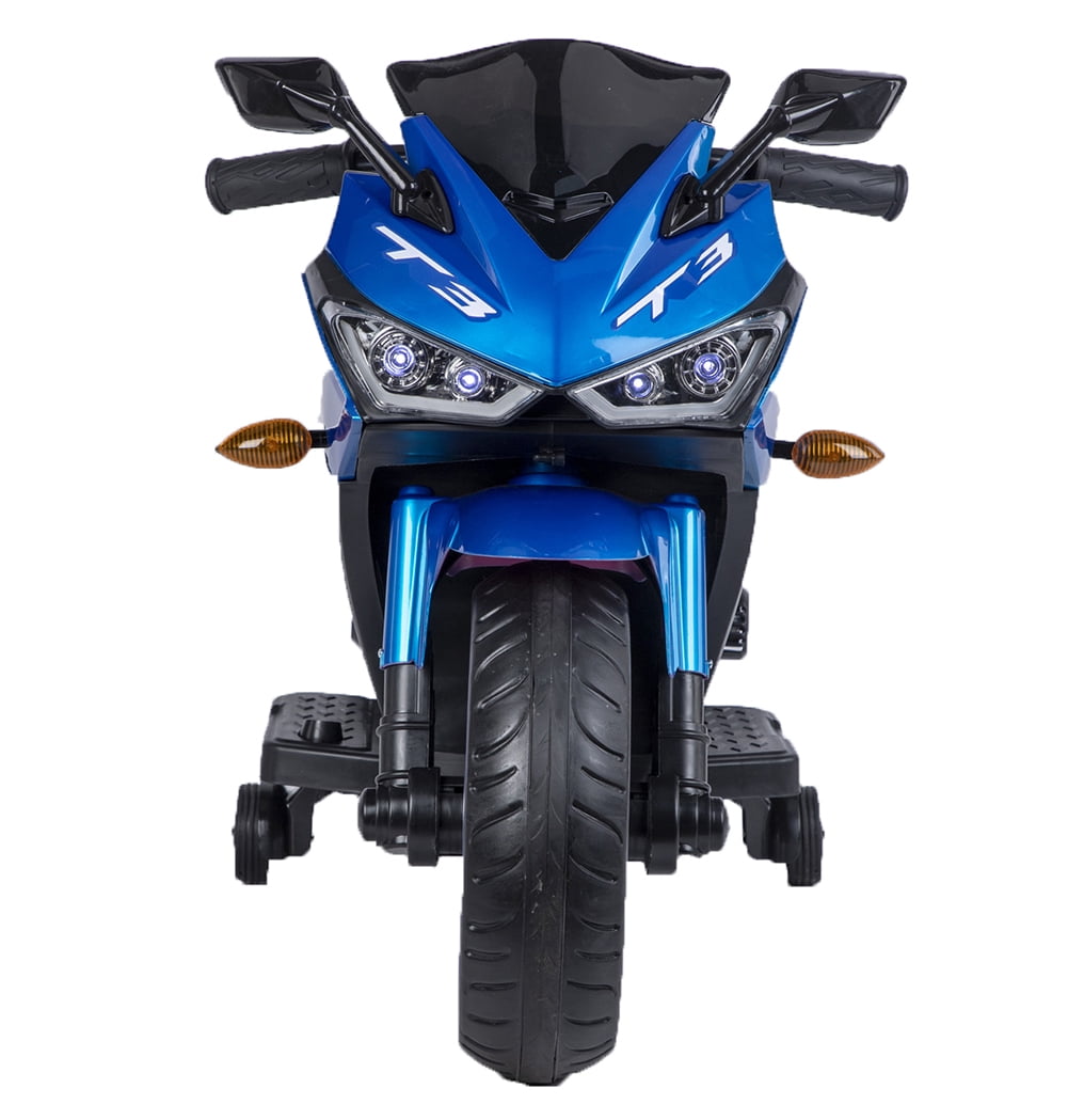 CIPACHO 12V Kids Motorcycle with Training Wheels, Kids Toy Car, Perfect Gift for Children 3-8 Years Old, Blue CIPACHO 12V Kids Motorcycle with Training Wheels, Kids Toy Car, Perfect Gift for Children 3-8 Years Old, Blue