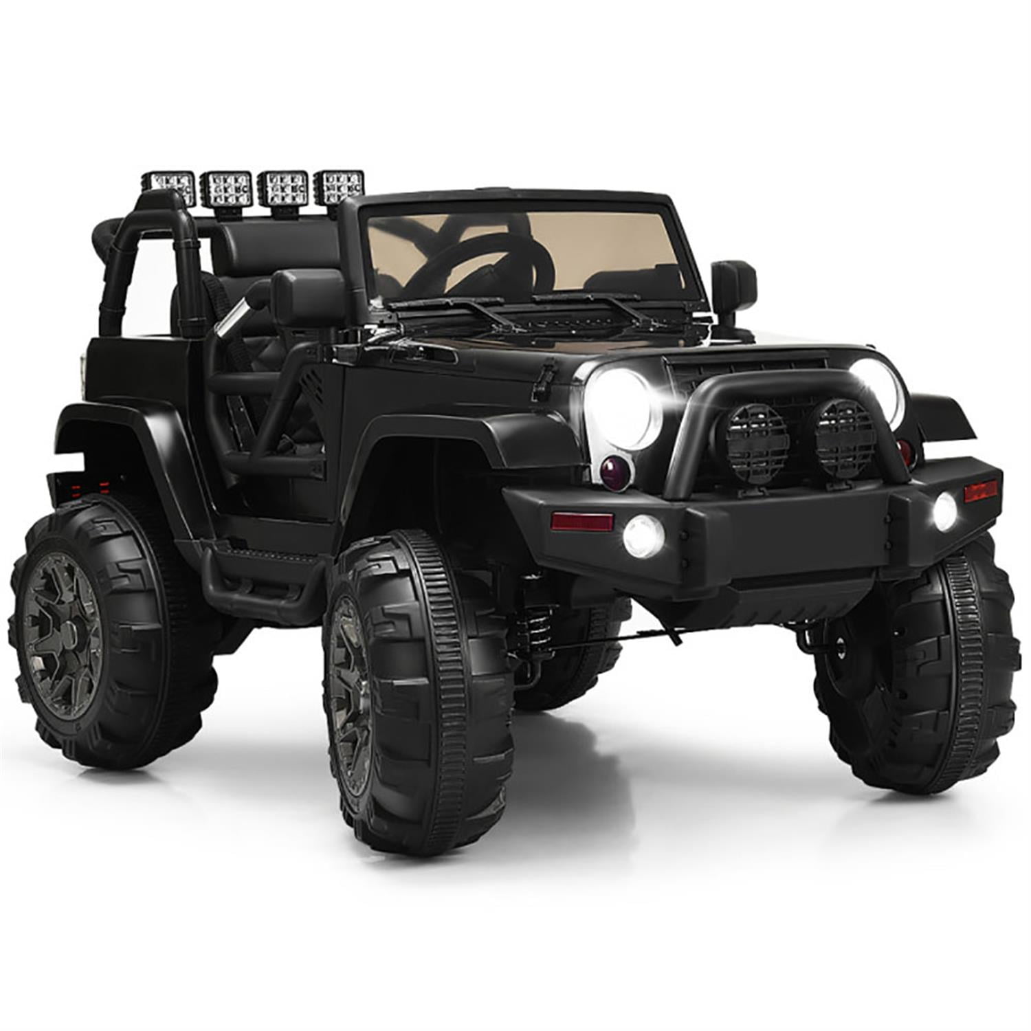 CIPACHO 12V Kids Remote Control Riding Truck Car with LED Lights, Kids' Electric Vehicles, Black CIPACHO 12V Kids Remote Control Riding Truck Car with LED Lights, Kids' Electric Vehicles, Black