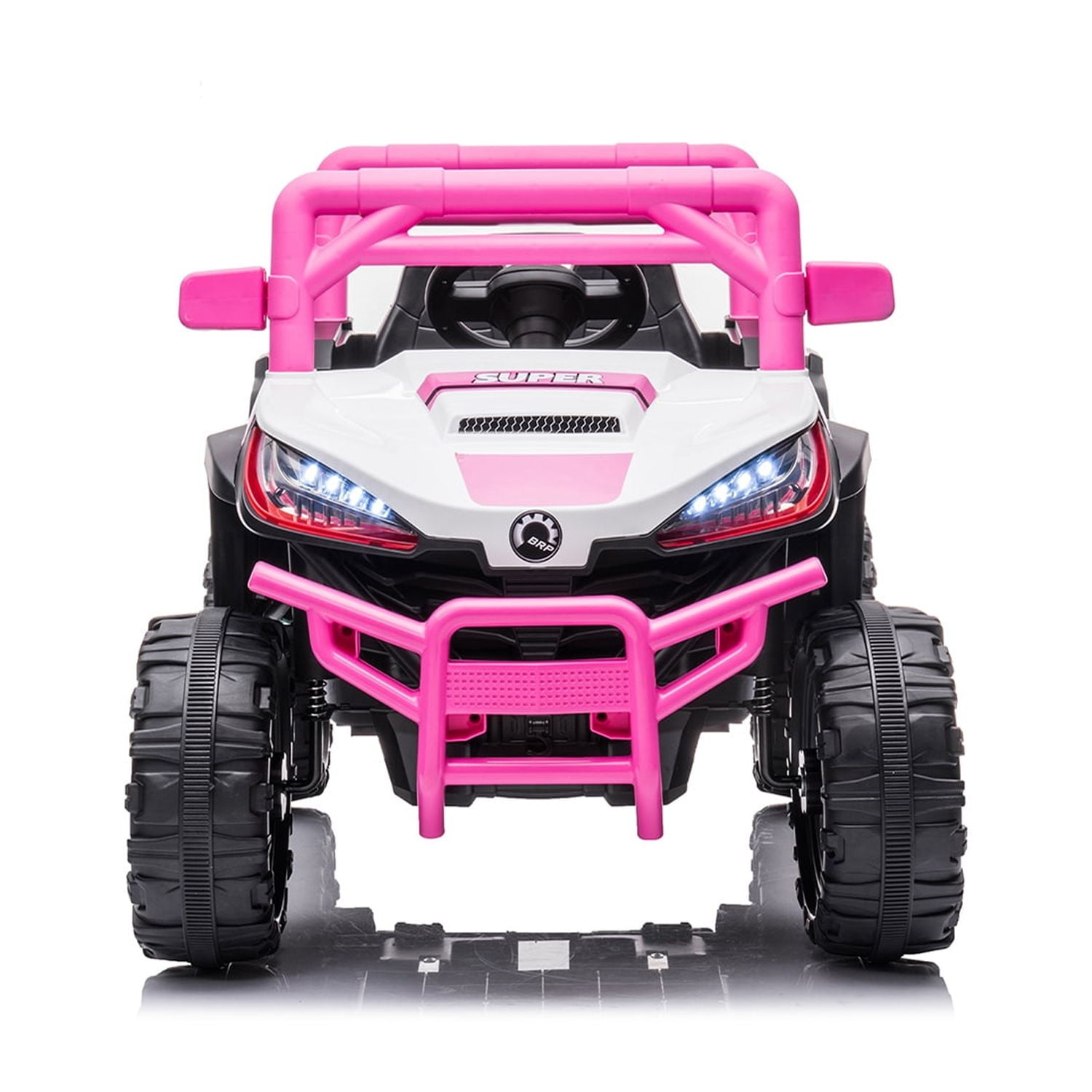 CIPACHO 12V Kids Ride On Car, Forward and Backward, High and Low Speed, Music, Front Light, Pink