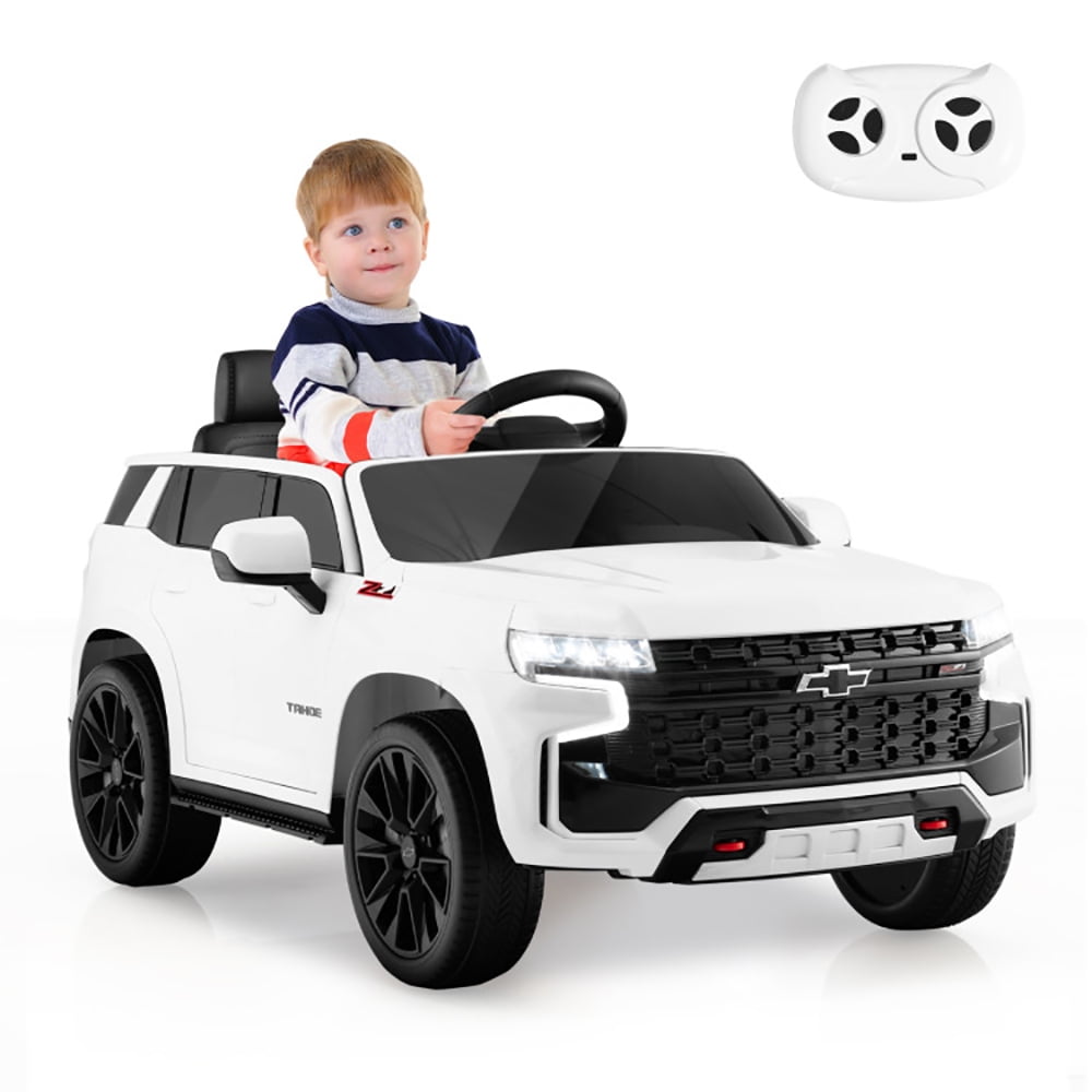 CIPACHO 12V Kids Ride on Car with 2.4G Remote Control, Battery Powered Kids Ride on Toys, Electric Car for Kids 3+, White