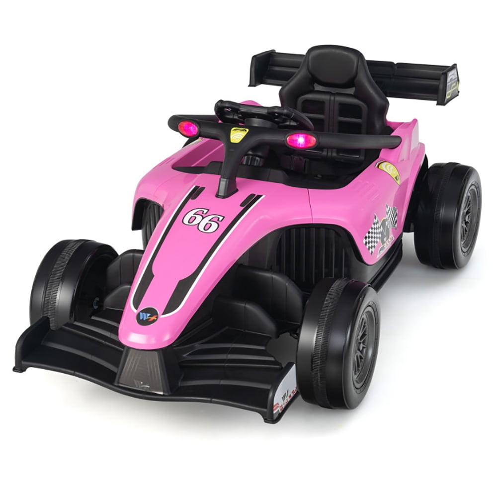 CIPACHO 12V Kids Ride on Electric Formula Racing Car with Remote Control, Drift Carts, Krazy Kart, Electric Go Kart, Pink