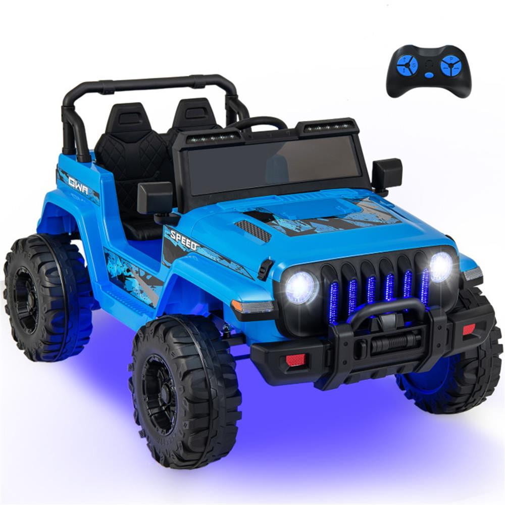 CIPACHO 12V Kids Ride-on Jeep Car with 2.4 G Remote Control, Kids Toys, Gift for Boys Girls-Blue