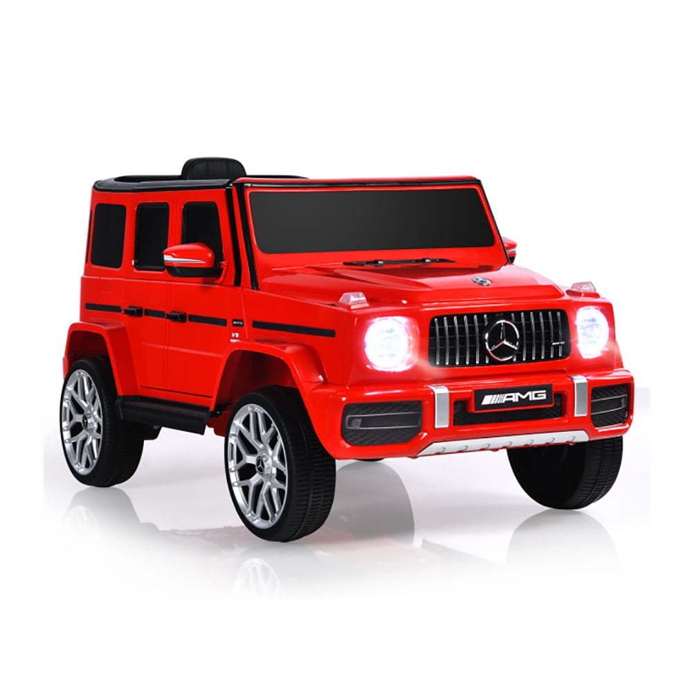 CIPACHO 12V Mercedes-Benz G63 Licensed Kids Ride On Car with Remote Control, Kid's Battery Powered Licensed Electric Vehicle, Red