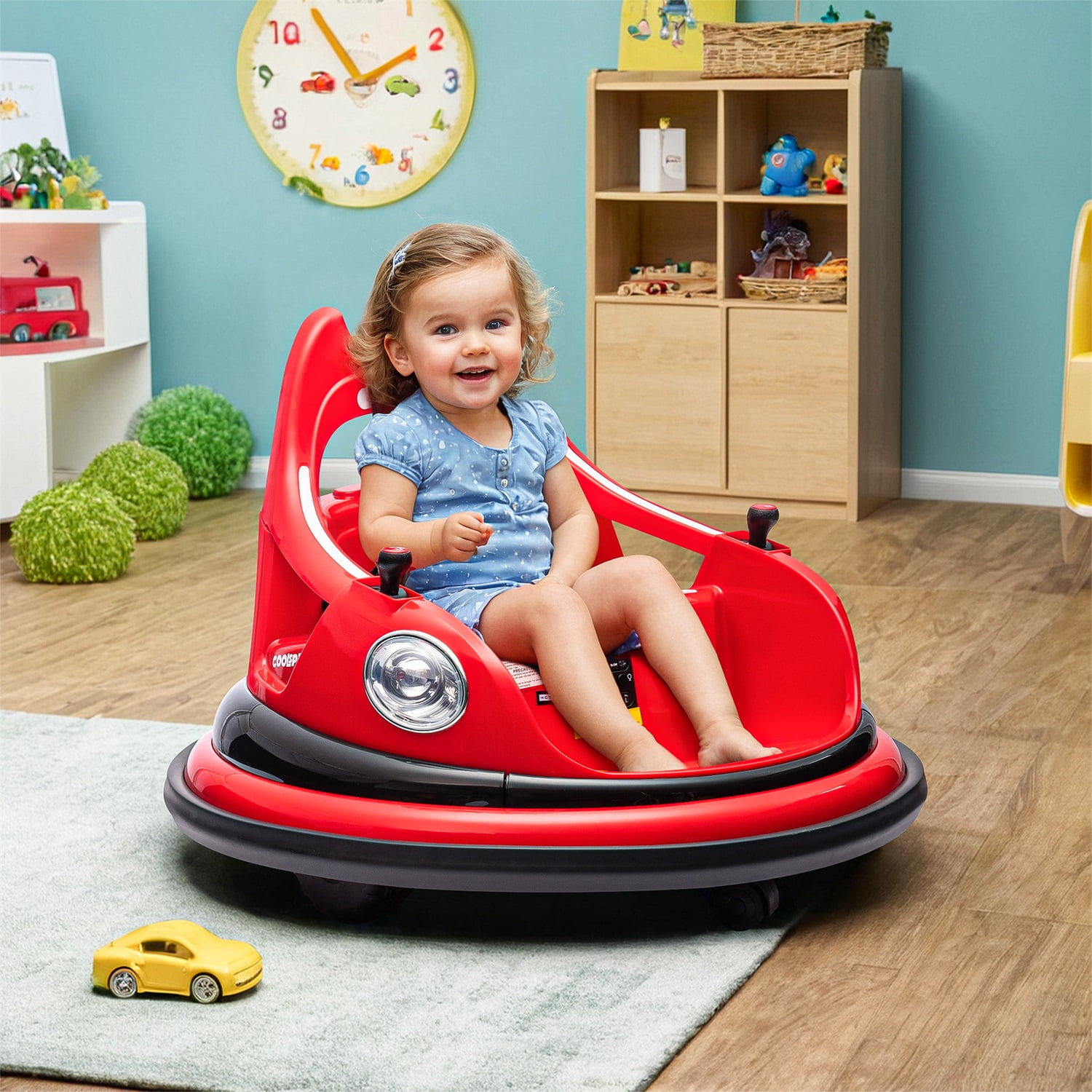 CIPACHO 12V Ride On Electric Bumper Car for Kids and Toddlers with Remote Control, Bluetooth, Baby Bumping Toy Cars Gifts for 18 Months, Red CIPACHO 12V Ride On Electric Bumper Car for Kids and Toddlers with Remote Control, Bluetooth, Baby Bumping Toy Cars Gifts for 18 Months, Red