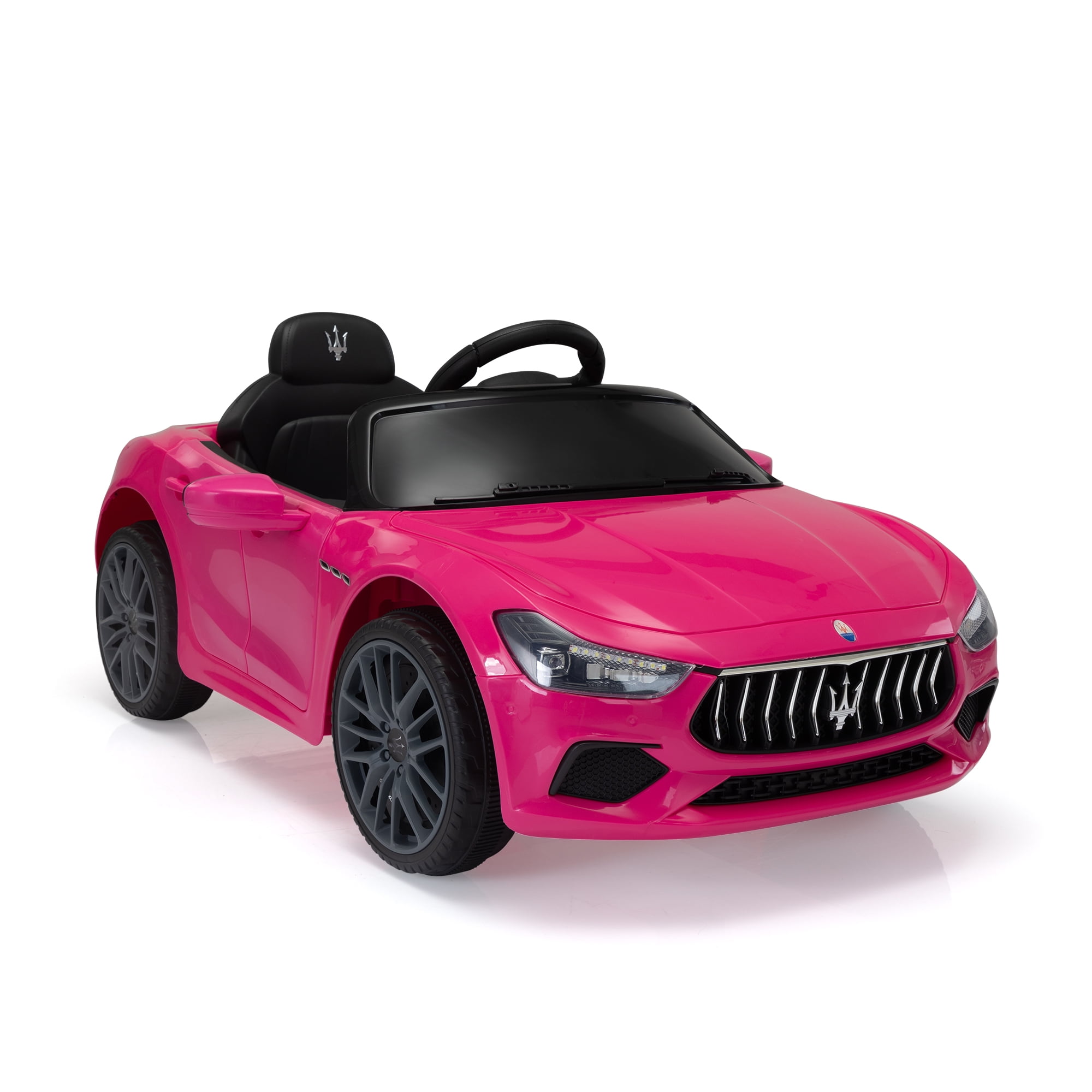 CIPACHO 12V Ride On with Remote Control, Licensed Maserati Ghibli Electric Kids Car with Music, USB, MP3, Pink