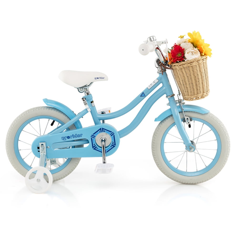 CIPACHO 14" Kid's Bike with Training Wheels and Adjustable Handlebar Seat, Children Bicycle Toys for Girls Boys Ages 3-5 Years, Great Gift for Kids, Blue CIPACHO 14" Kid's Bike with Training Wheels and Adjustable Handlebar Seat, Children Bicycle Toys for Girls Boys Ages 3-5 Years, Great Gift for Kids, Blue