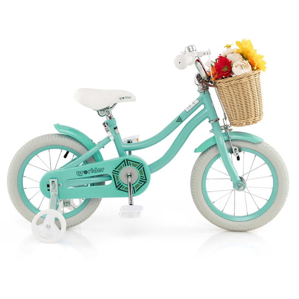 CIPACHO 14" Kid's Bike with Training Wheels and Adjustable Handlebar Seat, Children Bicycle Toys for Girls Boys Ages 3-5 Years, Great Gift for Kids, Green CIPACHO 14" Kid's Bike with Training Wheels and Adjustable Handlebar Seat, Children Bicycle Toys for Girls Boys Ages 3-5 Years, Great Gift for Kids, Green