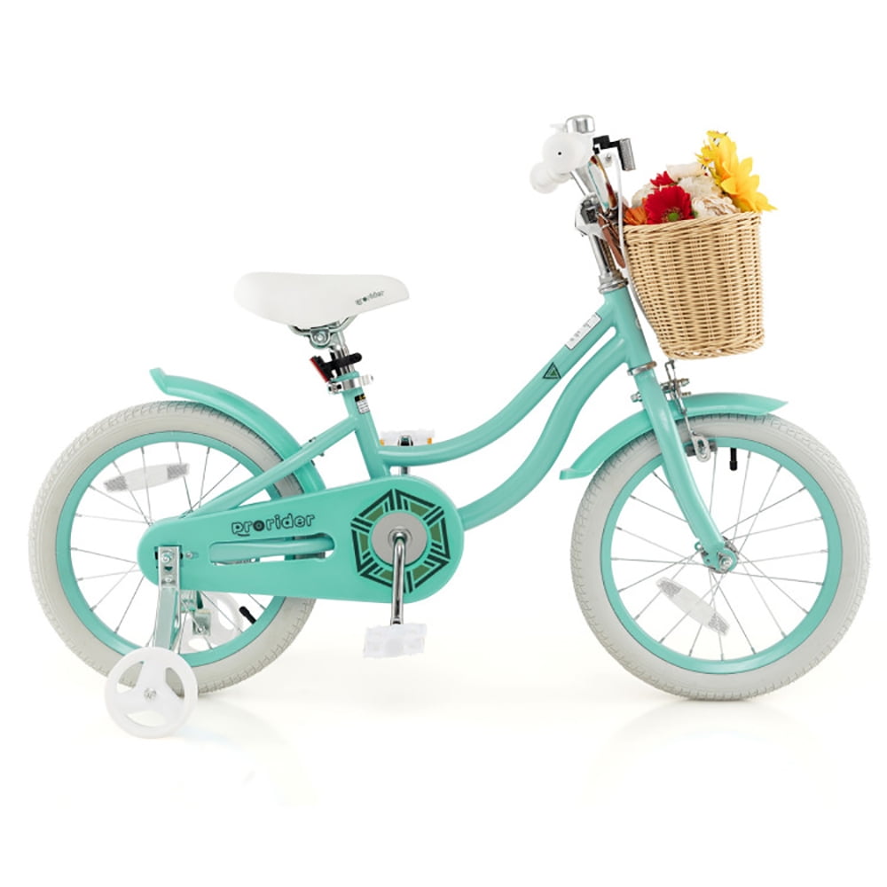 CIPACHO 16" Kid's Bike with Training Wheels and Adjustable Handlebar Seat, Children Bicycle Toys for Girls Boys Ages 4-7 Years, Great Gift for Kids, Green CIPACHO 16" Kid's Bike with Training Wheels and Adjustable Handlebar Seat, Children Bicycle Toys for Girls Boys Ages 4-7 Years, Great Gift for Kids, Green