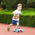 thumbnail image 1 of CIPACHO 24" Kids Scooter with 4 Adjustable Height, Kick Scooter for Kids Extra-Wide Deck with Brake and 3 PU Flashing Wheels, Over 3 to 10 Years Old, Blue, 1 of 8